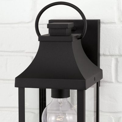 Shown in Black finish, Incandecent light option, Detail shot