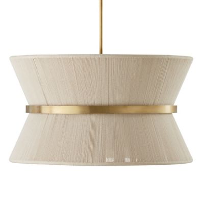 Cecilia Round Pendant (Natural Rope w/Brass)-OPEN BOX RETURN
