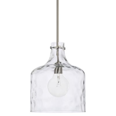 Crawford Pendant(Brushed Nickel|Clear Water)-OPEN BOX