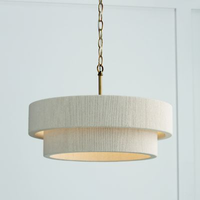 Large drum deals pendant light