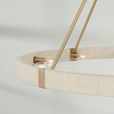 Shown in Matte Brass finish, 48 inch Size, Detail shot