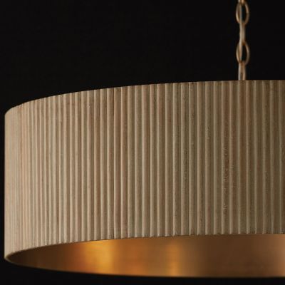 Shown in White Wash and Matte Brass finish, Detail shot