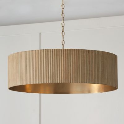Shown in White Wash and Matte Brass finish, in use