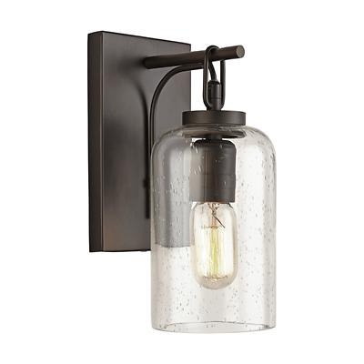 Simple Seeded Glass Wall Sconce - OPEN BOX