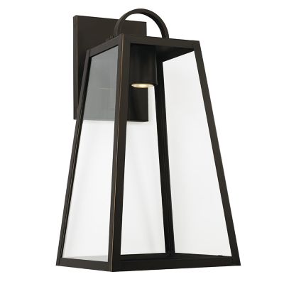 Leighton Outdoor Downlight Wall Sconce (Oiled Bronze|Large) - OPEN BOX