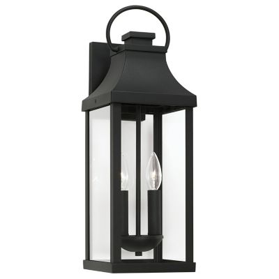 Bradford Outdoor Wall Sconce (Black|2 Light) - OPEN BOX