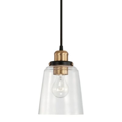 Fallon Mini Pendant (Aged Brass and Black) - OPEN BOX