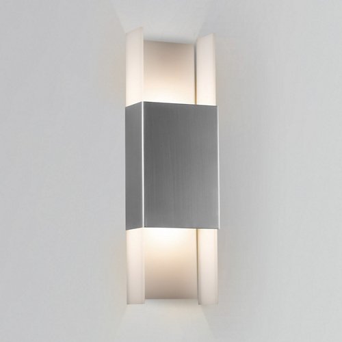 Ansa Outdoor Sconce (Marine Grade Brushed Steel) - OPEN BOX