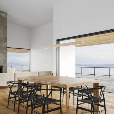 Shown in White Washed Oak finish, 48 inch