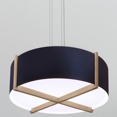 Plura Pendant(White Washed|Black with White|18 In)-OPEN BOX