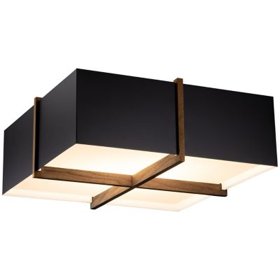 Veram Flushmount (Black w/White|Walnut|Medium|2700)-OPEN BOX