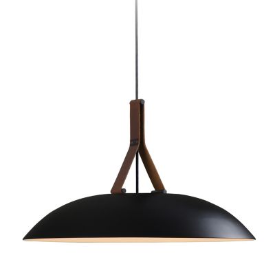 Volo Pendant (Black w/White Interior & Walnut|Med)-OPEN BOX
