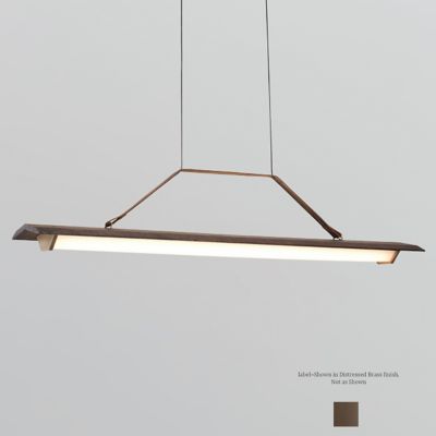 Penna Suspension (Distressed Brass|Walnut|40 In) - OPEN BOX
