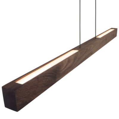 Una Linear Pendant (Walnut|48 In|Uplight&Downlight)-OPEN BOX