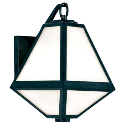 Glacier White Glass Outdoor Sconce