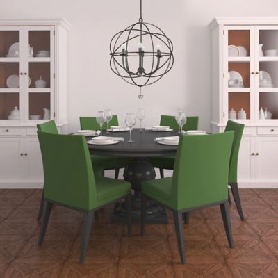 modern dining table chandeliers