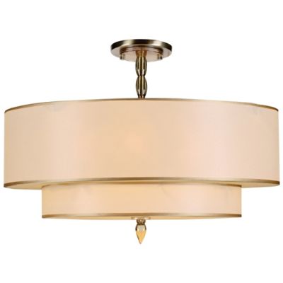 Luxo Double Shade Semi-Flushmount