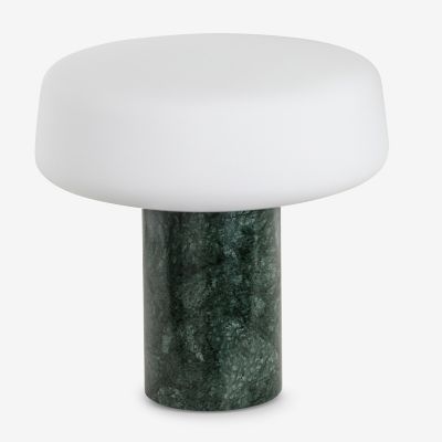Solid LED Table Lamp (Nero Marquina Marble|Small) - OPEN BOX