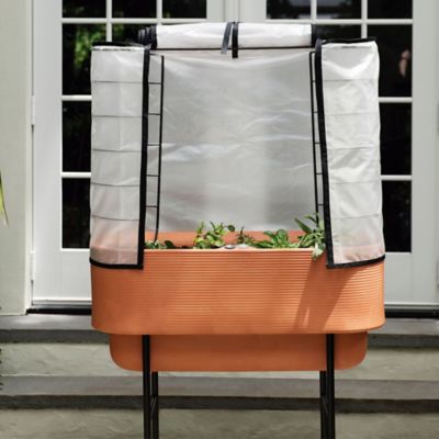 Greenhouse Cover for Nest Raised Planter by Crescent Garden at