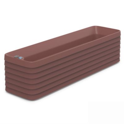 TruDrop Slat Self Watering Modern Window Box