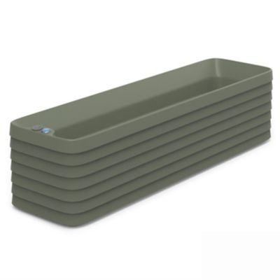 TruDrop Slat Self Watering Modern Window Box