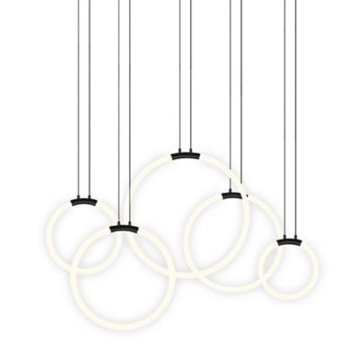 Hoops 5 Light LED Linear Suspension - Thumbnail 2
