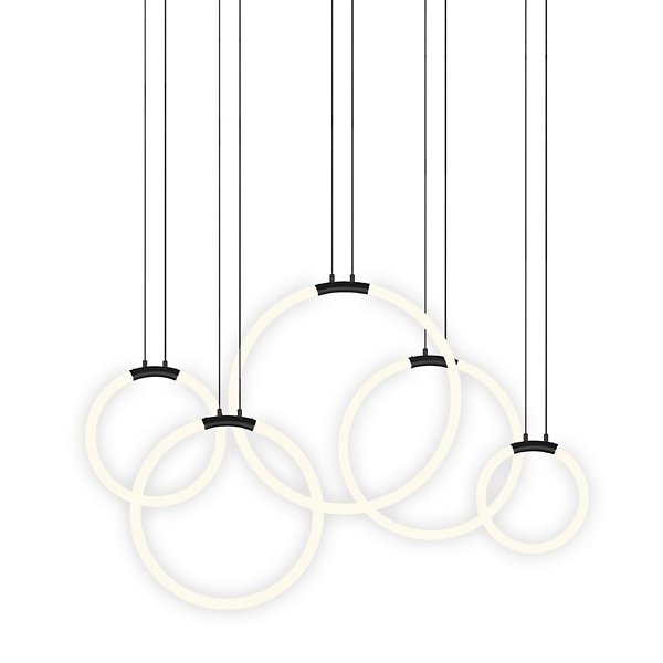 Hoops 5 Light LED Linear Suspension