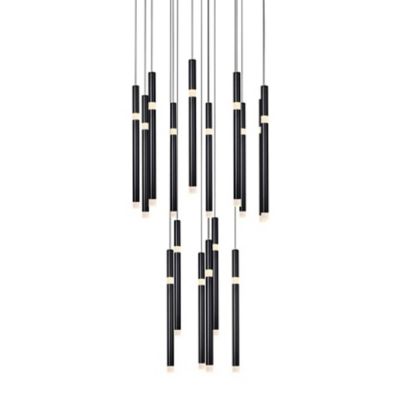 Flute Round LED Multi-Light Pendant