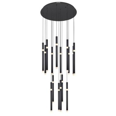 Flute Round LED Multi-Light Pendant