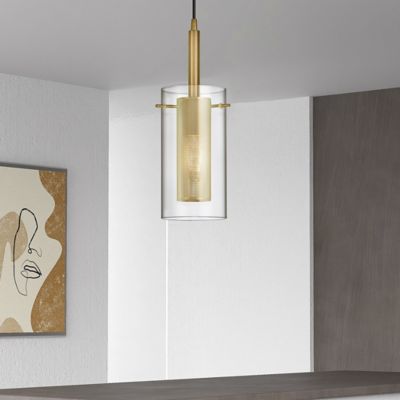 Percy 1 Light Cylinder Mini Pendant