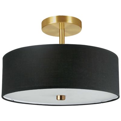 Black Semi-Flush Mount Lighting at Lumens