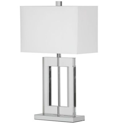 Crystal Rectangular Table Lamp by Dainolite at 