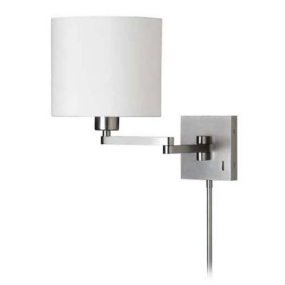 1 Light Cast Metal Swing Arm Wall Sconce