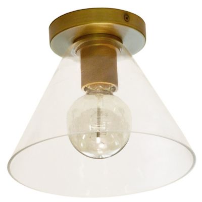 Roswell Clear Glass Flushmount