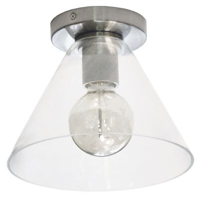 Roswell Clear Glass Flushmount