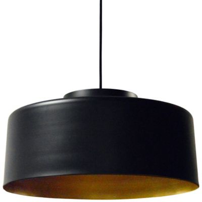 Justice Design LumenAria Tribeca 48 Drum Pendant - Matte Black - FAL-9547-MBLK