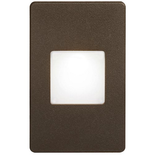 Outdoor LED Step Light with White Lens