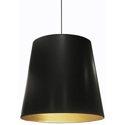 Oversized Drum Pendant (Black with Gold|26 Inch) - OPEN BOX
