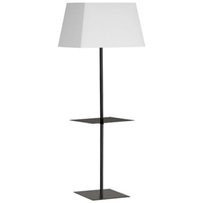 Gretchen Square Base Floor Lamp with Shelf
