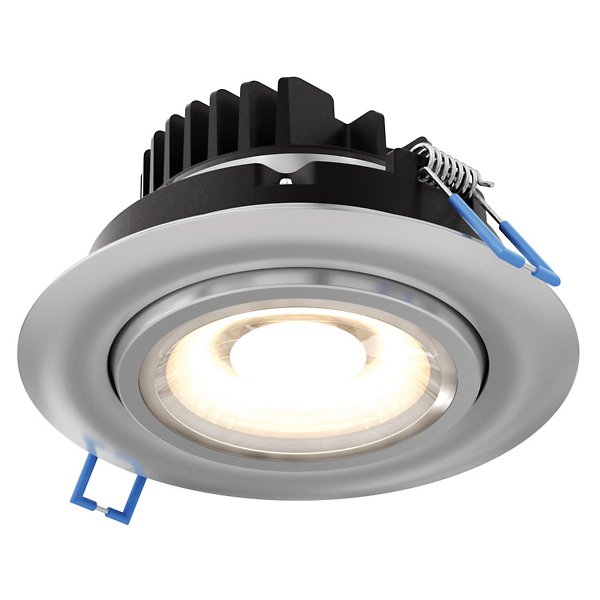 DALS Lighting LEDDOWNG4-BK 4 Round LED Gimbal Recessed Light 4 Black 