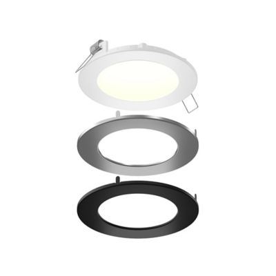 Round LED Panel Light With Interchangeable Trims
