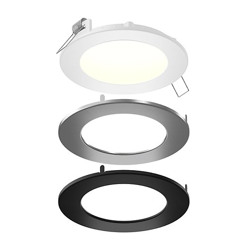 Round LED Panel Light With Interchangeable Trims