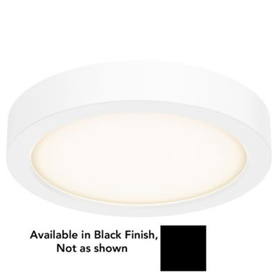 Delta LED Flushmount (Black|6 Inch|3000) - OPEN BOX