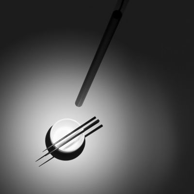 Shown in Black finish, Color Temperature 2700, in use, lit