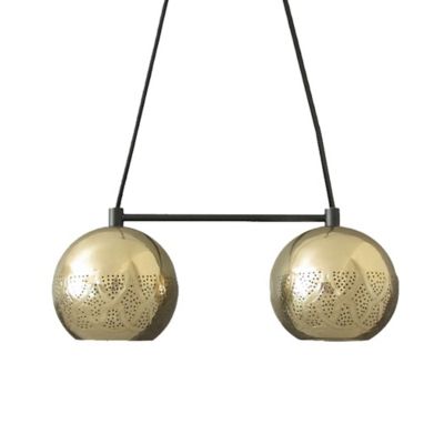 Nur Reversed Chandelier Dual Globe