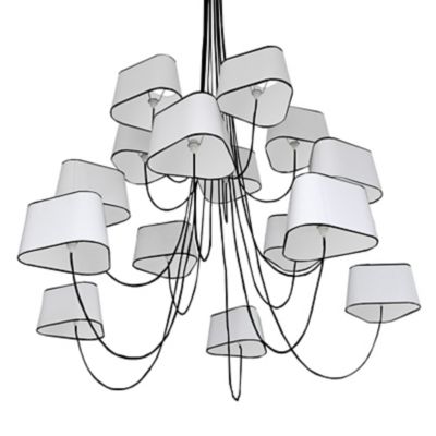 Nuage 15 Chandelier(White w/Black Border|98.4 In|L)-OPEN BOX