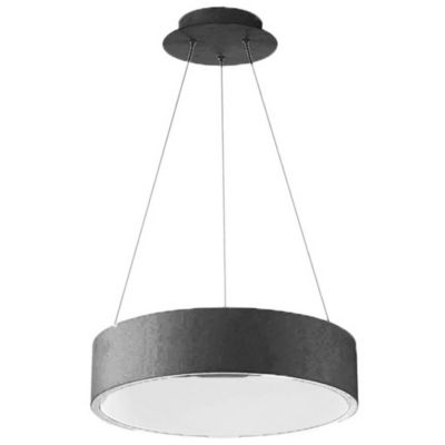 Justice Design LumenAria Tribeca 48 Drum Pendant - Matte Black - FAL-9547-MBLK