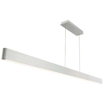 Shown in Brushed Aluminum finish, 75 inch