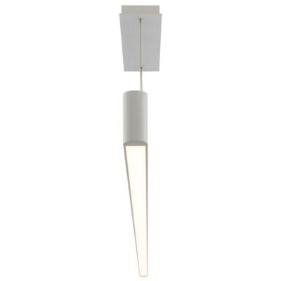 Shown in Brushed Aluminum finish, 75 inch