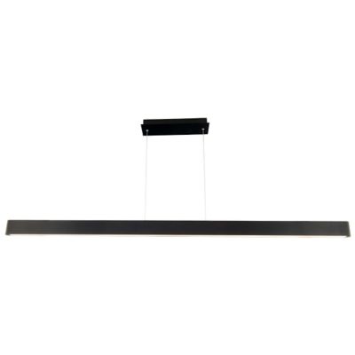 Shown in Brushed Black finish, 75 inch